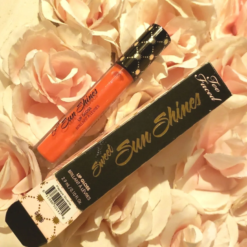 ❇️🧚‍♀️PAPAYA SLUSHIE Too Faced RARE Sweet Sun Shines Lip Gloss NWT